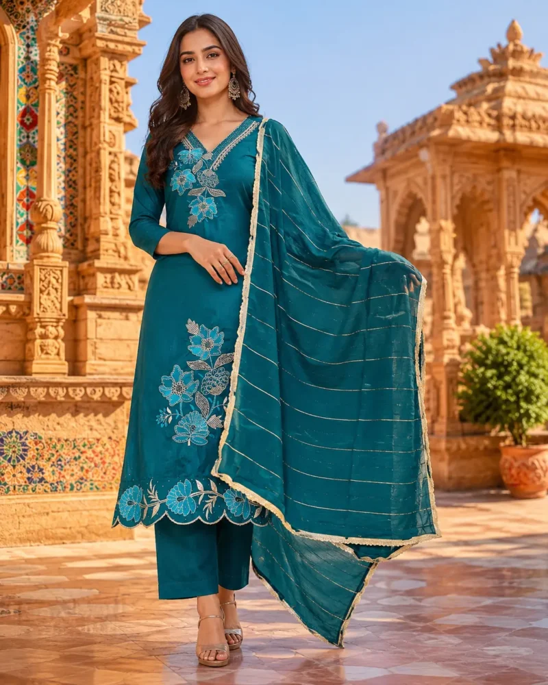 Sea Green Kurti Set